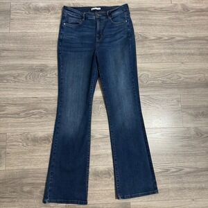 NINE WEST Bootcut Jeans Women's Size 12 Dark‎ Wash Stretch Denim Bootcut Pants